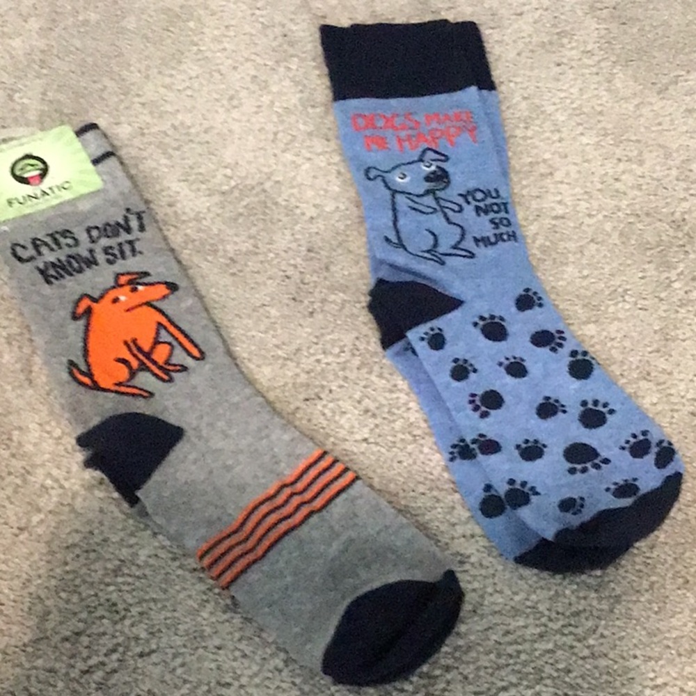 Socks new never worn for the pet lover